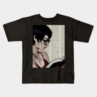 Lost in a Good Book Kids T-Shirt